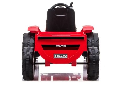 Traktor na Akumulator z Przyczepą CH9959 Czerwony Traktor na Akumulator z Przyczepą CH9959 Czerwony