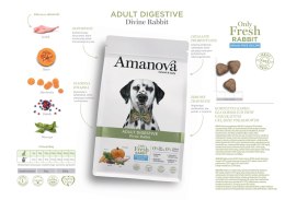 Amanova Dog Adult Digestive Divine Rabbit - królik 2kg