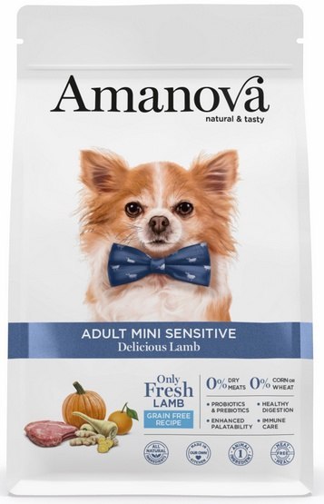 Amanova Dog Adult Mini Sensitive Delicious Lamb - jagnięcina 7kg Amanova Dog Adult Mini Sensitive Delicious Lamb - jagnięcina 7kg