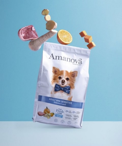Amanova Dog Adult Mini Sensitive Delicious Lamb - jagnięcina 7kg Amanova Dog Adult Mini Sensitive Delicious Lamb - jagnięcina 7kg