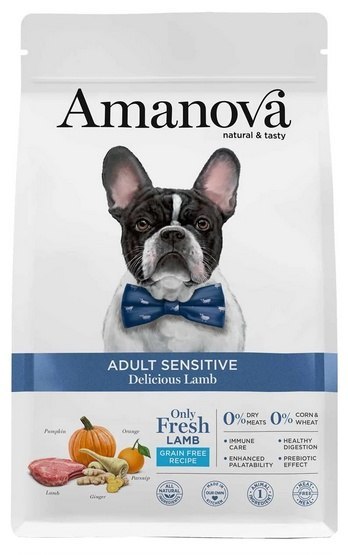 Amanova Dog Adult Sensitive Delicious Lamb - jagnięcina 2kg Amanova Dog Adult Sensitive Delicious Lamb - jagnięcina 2kg