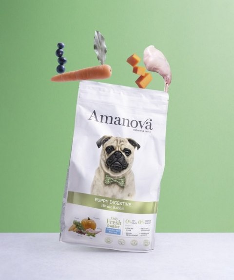 Amanova Dog Puppy Digestive Divine Rabbit - królik 2kg Amanova Dog Puppy Digestive Divine Rabbit - królik 2kg