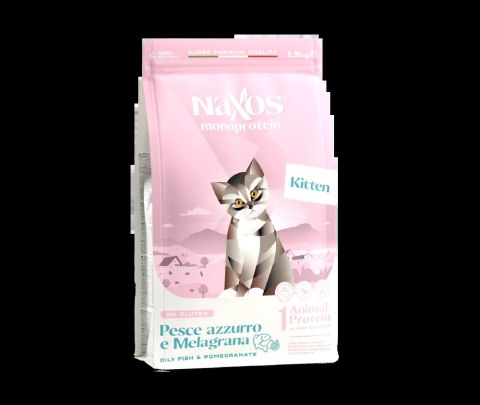 NAXOS CAT KITTEN karma dla kociąt ryba z granatem 1,5 kg NAXOS CAT KITTEN karma dla kociąt ryba z granatem 1,5 kg