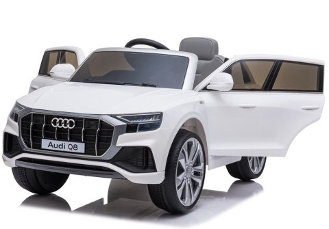 Auto na Akumulator Audi Q8 JJ2066 Biały Auto na Akumulator Audi Q8 JJ2066 Biały