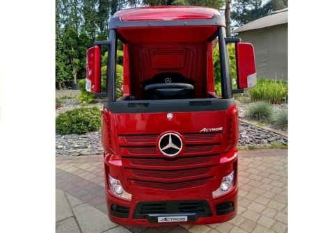 Auto na Akumulator Mercedes Actros Czerwony Lakierowany MP4 Auto na Akumulator Mercedes Actros Czerwony Lakierowany MP4