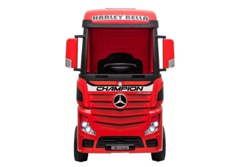 Auto na Akumulator Mercedes Actros Czerwony Lakierowany MP4 Auto na Akumulator Mercedes Actros Czerwony Lakierowany MP4