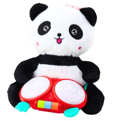 Pluszowa Panda Z Bębenkami Maskotka Przytulanka Światła Dźwięki Pluszowa Panda Z Bębenkami Maskotka Przytulanka Światła Dźwięki