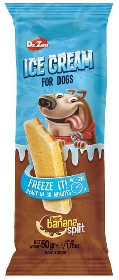 Dr.Zoo Ice Cream lody dla psów - banana split 50g Dr.Zoo Ice Cream lody dla psów - banana split 50g