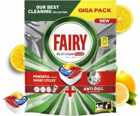 FAIRY Kapsułki Do Zmywarki Platinum Plus All in One Lemon 71 szt. FAIRY Kapsułki Do Zmywarki Platinum Plus All in One Lemon 71 szt.