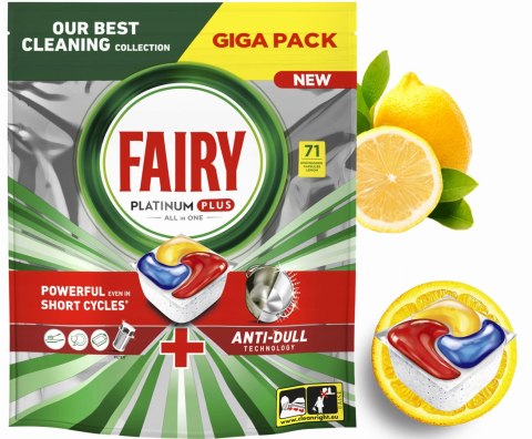 FAIRY Kapsułki Do Zmywarki Platinum Plus All in One Lemon 71 szt. FAIRY Kapsułki Do Zmywarki Platinum Plus All in One Lemon 71 szt.