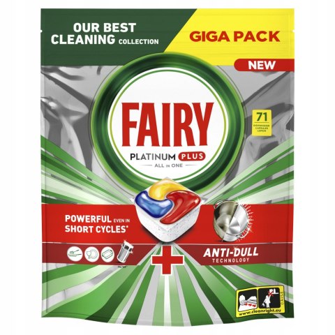 FAIRY Kapsułki Do Zmywarki Platinum Plus All in One Lemon 71 szt. FAIRY Kapsułki Do Zmywarki Platinum Plus All in One Lemon 71 szt.
