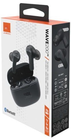 Słuchawki Bezprzewodowe JBL WAVE 200 TWS Black Słuchawki Bezprzewodowe JBL WAVE 200 TWS Black