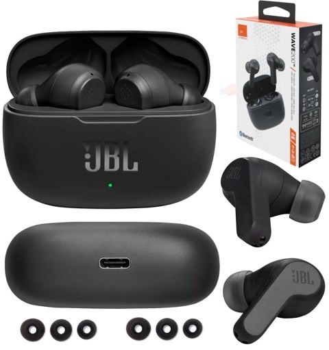 Słuchawki Bezprzewodowe JBL WAVE 200 TWS Black Słuchawki Bezprzewodowe JBL WAVE 200 TWS Black