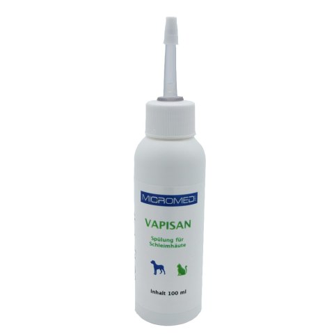 Micromed Vapisan Płyn do przemywania błon śluzowych dla psa i kota 100 ml Micromed Vapisan Płyn do przemywania błon śluzowych dla psa i kota 100 ml