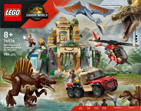 Klocki Jurassic World 76976 Powietrzna misja z kecalkoatlem i spinozaurem Klocki Jurassic World 76976 Powietrzna misja z kecalkoatlem i spinozaurem