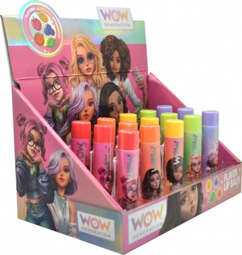 Balsam do ust smakowy WoW MIX display 20 sztuk Balsam do ust smakowy WoW MIX display 20 sztuk