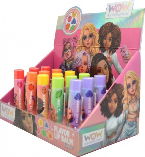Balsam do ust smakowy WoW MIX display 20 sztuk Balsam do ust smakowy WoW MIX display 20 sztuk