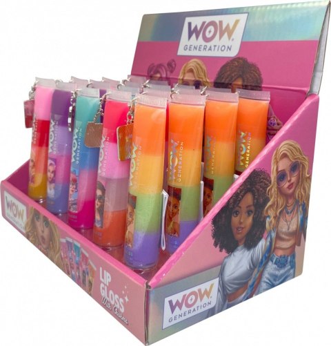 Błyszczyk do ust WoW MIX display 20 sztuk Błyszczyk do ust WoW MIX display 20 sztuk