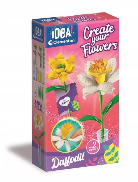 Clementoni: Idea - Mini Fabryka Kwiatów - Narcyz