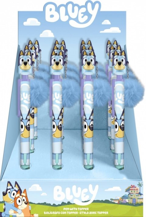 Długopis z toperem Bluey Display 12 sztuk Długopis z toperem Bluey Display 12 sztuk