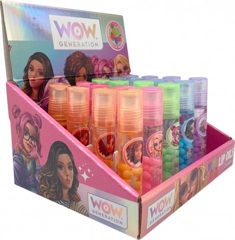 Olejek zapachowy do ust WoW MIX display 20 sztuk Olejek zapachowy do ust WoW MIX display 20 sztuk