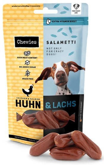 Chewies Beef Salametti kurczak i łosoś 200g Chewies Beef Salametti kurczak i łosoś 200g