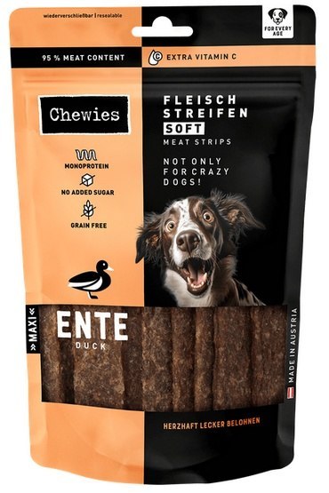 Chewies Meat Strips Soft Maxi Kaczka 150g Chewies Meat Strips Soft Maxi Kaczka 150g