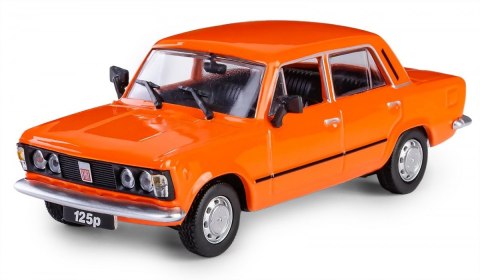 Pojazd PRL Fiat 125p pomarańczowy Pojazd PRL Fiat 125p pomarańczowy