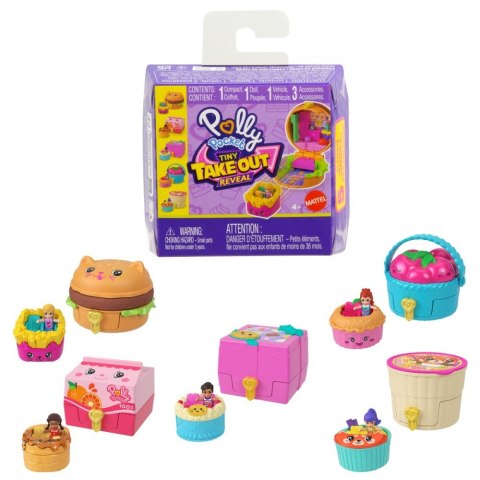 Zestaw figurek Polly Pocket Przekąska niespodzianka Zestaw figurek Polly Pocket Przekąska niespodzianka