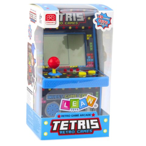 Mini Automat Do Gry Tetris Retro 49 Gier 1676 Poziomów Niebieski Mini Automat Do Gry Tetris Retro 49 Gier 1676 Poziomów Niebieski