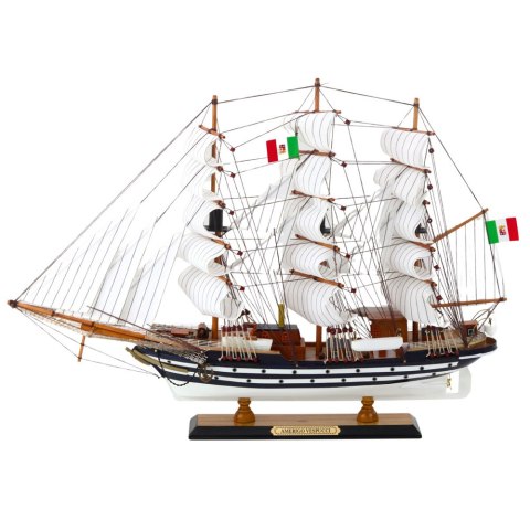Model Kolekcjonerski Dekoracyjny Statek Żaglowiec Amerigo Vespucci 64x46cm Model Kolekcjonerski Dekoracyjny Statek Żaglowiec Amerigo Vespucci 64x46cm