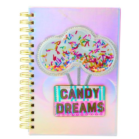 Zeszyt Notatnik W Linie Candy Dreams Cukierki Holograficzny A5 70 Kartek Zeszyt Notatnik W Linie Candy Dreams Cukierki Holograficzny A5 70 Kartek
