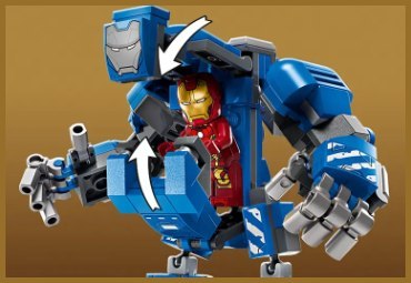 76315 - LEGO Super Heroes - Laboratorium Iron Mana: Zbrojownia 76315 - LEGO Super Heroes - Laboratorium Iron Mana: Zbrojownia