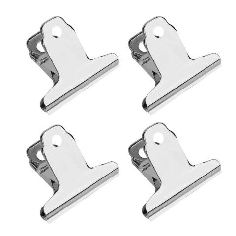 Zestaw Metalowych Klipsów Spinaczy Biurowych 4szt 50mm Zestaw Metalowych Klipsów Spinaczy Biurowych 4szt 50mm