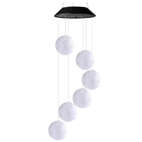 Lampki Solarne Ogrodowe LED Dzwonki Kule Kolorowe 70cm Lampki Solarne Ogrodowe LED Dzwonki Kule Kolorowe 70cm