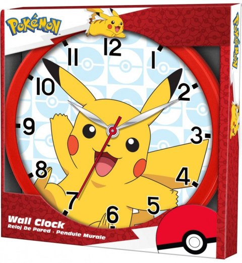 Zegar ścienny Pokemon Pikachu 25cm Zegar ścienny Pokemon Pikachu 25cm