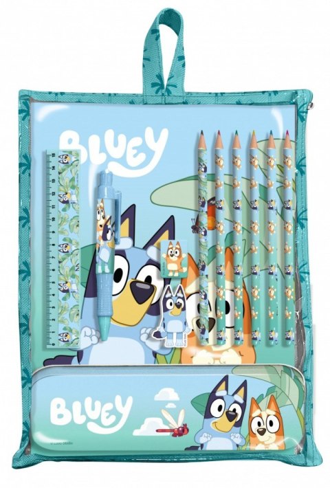 Zestaw piśmienniczy 12 elementów Bluey Zestaw piśmienniczy 12 elementów Bluey