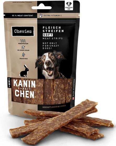 Chewies Meat Strips Soft Mini Królik 70g Chewies Meat Strips Soft Mini Królik 70g