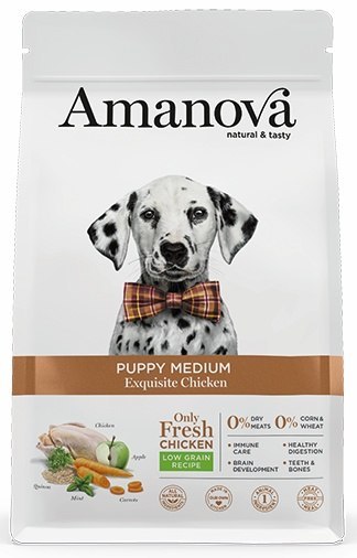 Amanova Dog Puppy Medium Exquisite Chicken - kurczak 2kg Amanova Dog Puppy Medium Exquisite Chicken - kurczak 2kg