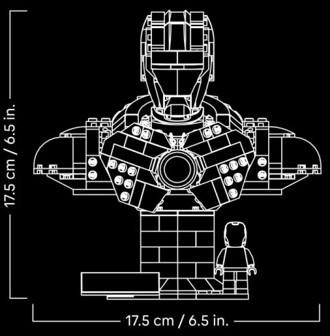 76327 - LEGO Super Heroes - Popiersie Iron Mana MK4 76327 - LEGO Super Heroes - Popiersie Iron Mana MK4