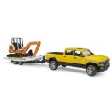 Auto Dodge RAM 2500 Service z przyczepką i mini koparką