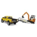 Auto Dodge RAM 2500 Service z przyczepką i mini koparką