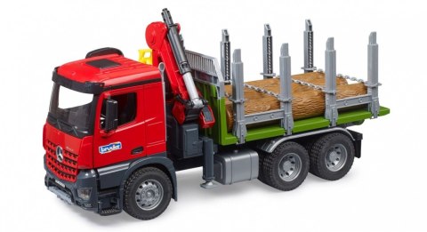 Ciężarówka Mercedes Benz Arocs z dźwigiem do przewozu drewna + 3 kłody Ciężarówka Mercedes Benz Arocs z dźwigiem do przewozu drewna + 3 kłody