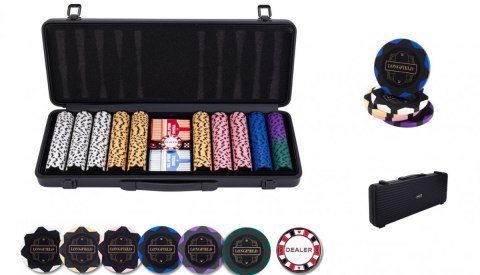 Gra Zestaw Poker 500 (14 g) bez nominałów Gra Zestaw Poker 500 (14 g) bez nominałów