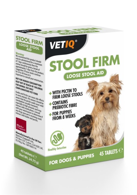 Vetiq VetIQ Stool Firm Preparat przeciw biegunce 45 tabletek Vetiq VetIQ Stool Firm Preparat przeciw biegunce 45 tabletek