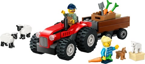 60461 | Czerwony traktor z przyczepą i owcą 60461 | Czerwony traktor z przyczepą i owcą