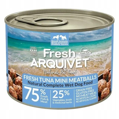 Arquivet Fresh MINI klopsiki z tuńczykiem karma dla psa puszka 200g Arquivet Fresh MINI klopsiki z tuńczykiem karma dla psa puszka 200g