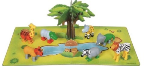 Zestaw Malblo Magnetic Mini Zwierzęta z dżungli Zestaw Malblo Magnetic Mini Zwierzęta z dżungli