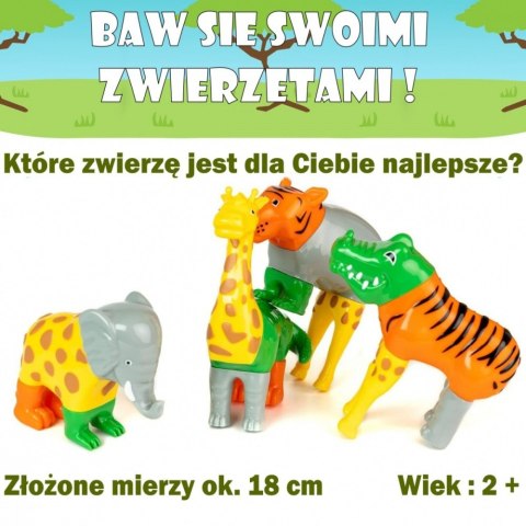 Zestaw Malik Malblo Magnetic Zwierzęta z dżungli Zestaw Malik Malblo Magnetic Zwierzęta z dżungli