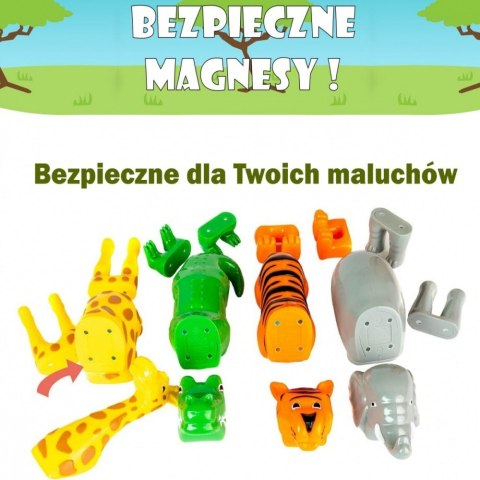 Zestaw Malik Malblo Magnetic Zwierzęta z dżungli Zestaw Malik Malblo Magnetic Zwierzęta z dżungli